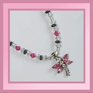 DRAGON FLY BEADED NECKLACE